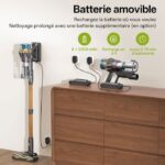 Vactidy France VACTIDY - Aspirateur balai sans fil, 78 kPa, 70 min, 75 dB(A) – Image 4
