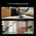 Vactidy France Vactidy Blitz V15 Max - Aspirateur balai laveur, 80 kPa, 65 min, 78 dB(A) – Image 6