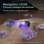 Vactidy France Vactidy Cleanova W15 - Aspirateur robot laveur avec station, 18 000 Pa, 2600 mAh, 200 min – Image 4