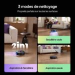 Vactidy France Vactidy Cleanova W15 - Aspirateur robot laveur avec station, 18 000 Pa, 2600 mAh, 200 min – Image 5