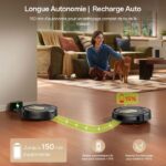 Vactidy France Vactidy Cleanova W8 - Aspirateur robot laveur, 5000 Pa, 2600 mAh, 150 min (3092) – Image 3