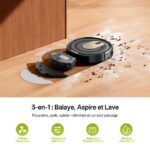Vactidy France Vactidy Cleanova W8 - Aspirateur robot laveur, 5000 Pa, 2600 mAh, 150 min (3092) – Image 4