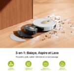 Vactidy France Vactidy Cleanova W8 - Aspirateur robot laveur, 5000 Pa, 2600 mAh, 150 min (3099) – Image 2