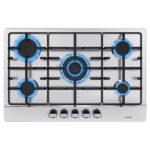 Wehimo 5 Feux - Plaque de cuisson gaz, 5 foyers, 76 cm