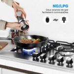 Wehimo 5 Feux - Plaque de cuisson gaz, 5 foyers, 76 cm – Image 3